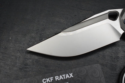 NEW Custom Knife Factory x Marfione Ratax Integral Ti/ M398 / Timascus Pivot
