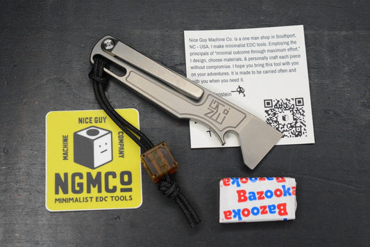 NEW Nice Guy Machine Co - Small Sleeper Thirsty Doris Ti Pry NGMCo w/Mario Bead