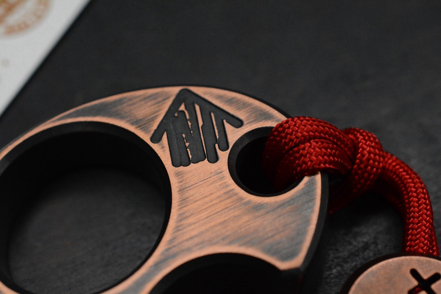 NEW Copper Shed “Shed Head” V6 Copper Bottle Opener w/ Necro Bead Re Microtech