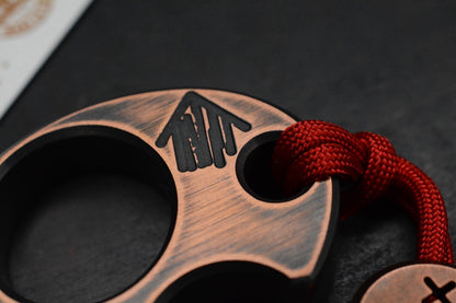 NEW Copper Shed “Shed Head” V6 Copper Bottle Opener w/ Necro Bead Re Microtech