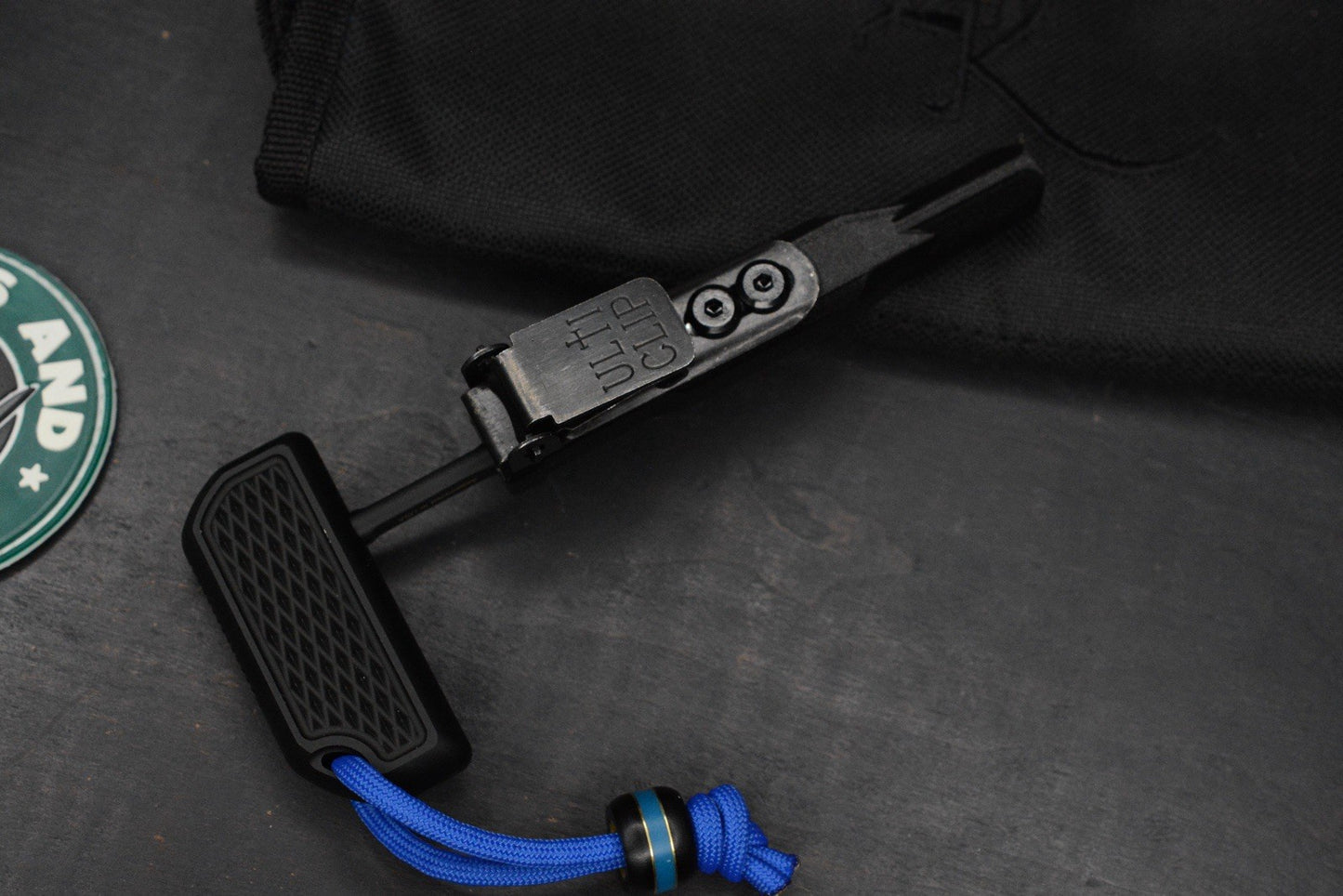 NEW Bastanelli Creations Ventilation Black PVD DC53 Spike w/ Micarta Bead