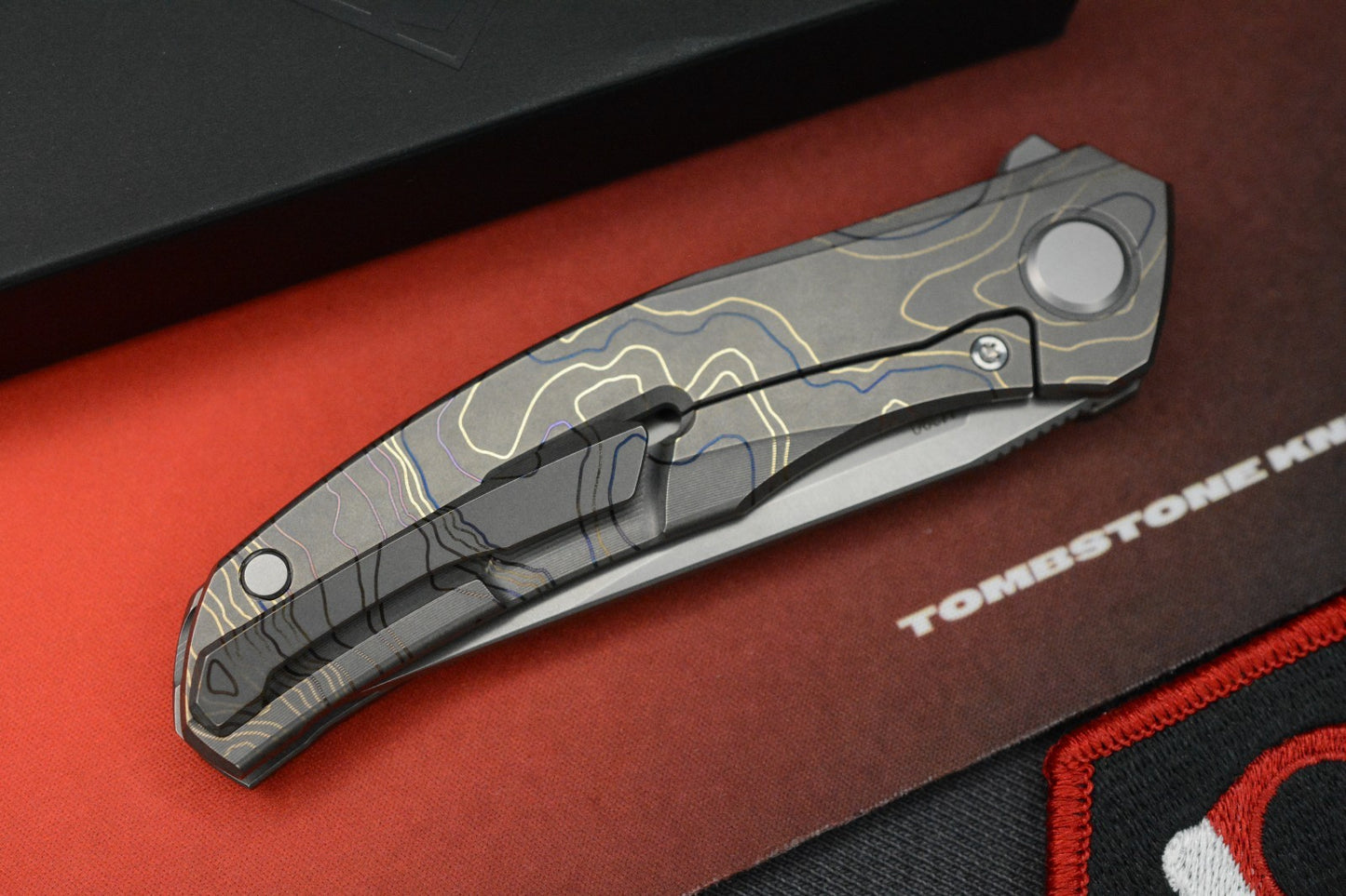 NEW Shirogorov x Triple Aught - Q M390 Stonewash Ti Lasered Topo 1 Of 5 Made