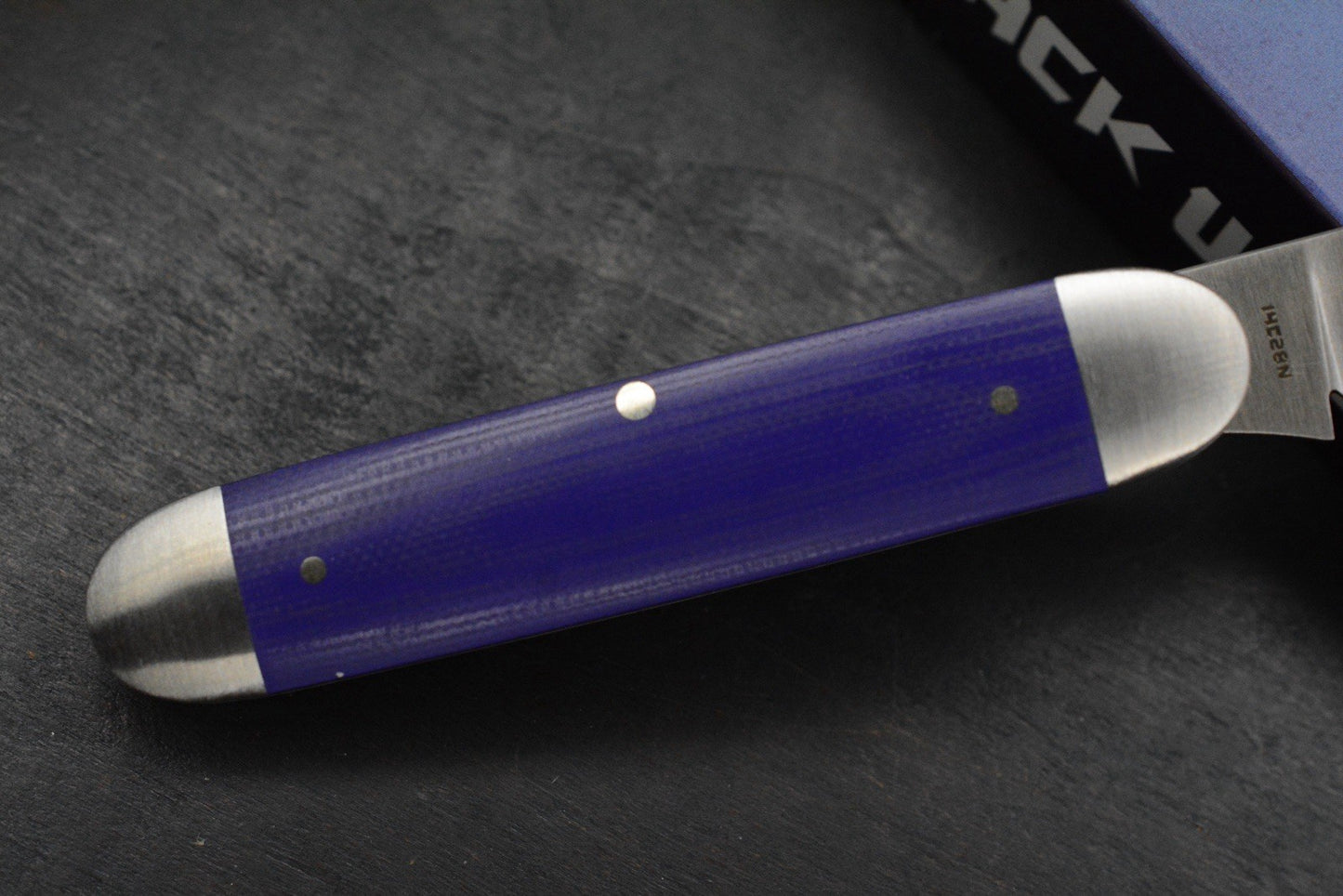 NEW Jack Wolf Knives Gateway Equal End - Purple G10 / Satin Sandvik Blade