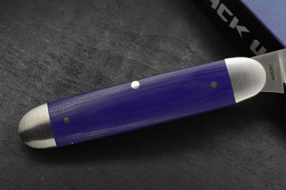 NEW Jack Wolf Knives Gateway Equal End - Purple G10 / Satin Sandvik Blade