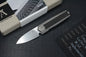 NEW ANSO ARN Grey/ Satin Ti Hdw w/ Carbon Fiber Inlay RWL34 SN 41 Re Microtech