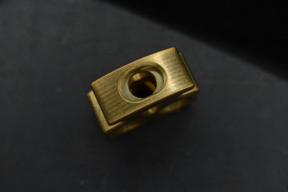 RARE ZF Designs XL Brass Halloween Bead / Sunburst Pattern Re Playge NGMCo