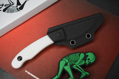 RARE Ed’s Manifesto & Sneakreaper Elvia Field Knife - White / Acid Stonewash