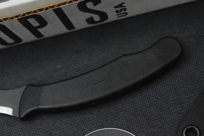 RARE Ed’s Manifesto & Kopis Designs Elvia Field Knife - Black / Acid Stonewash