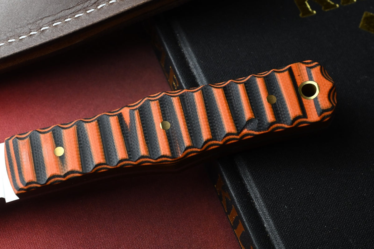 NEW Jack Wolf Vampire Hunter Mainline - Mountain Tiger G10 w/ Leather Sheath