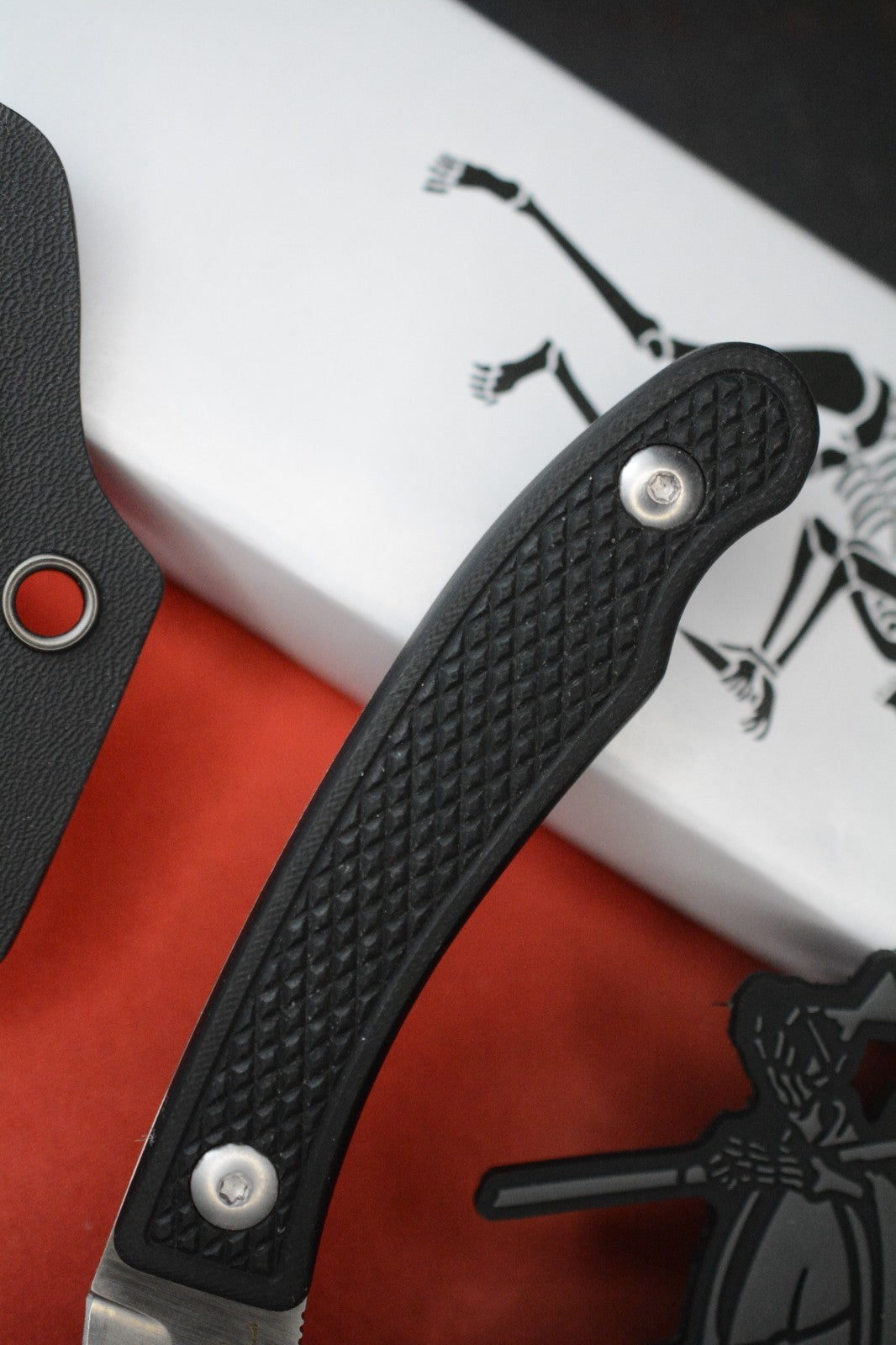 RARE Ed’s Manifesto & Sneakreaper Elvia Field Knife POLISHED / Black w/ SR Patch