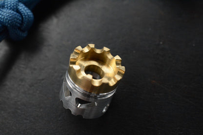 RARE Pistons Pete Brass / Ti Skull