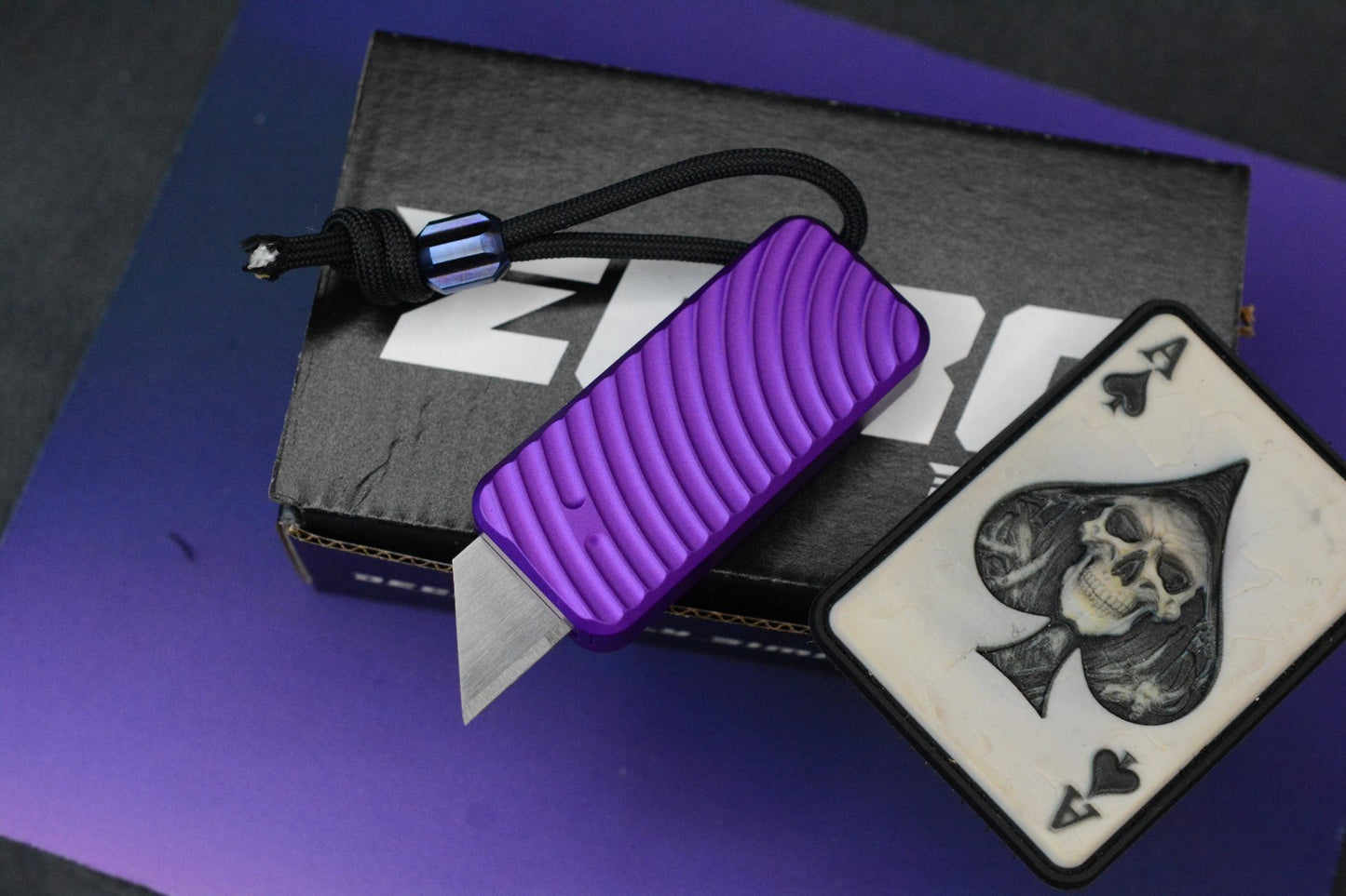 NEW RIVERY × CadLabZero OG Pattern - Royal Purple w/ Ti Bead & Patch