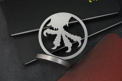 NEW Microtech Marfione Desk Art Paper Weight - Steel Claw Stand