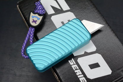 NEW RIVERY MFG x Cad Lab Zero Knife Teal Finish OG w/ Custom Bead