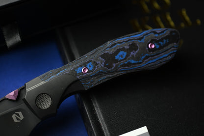 NEW Null x UC EXC Voodoo Doll - Blurple Camo Carbon Handle Matte DLC Vanax Blade