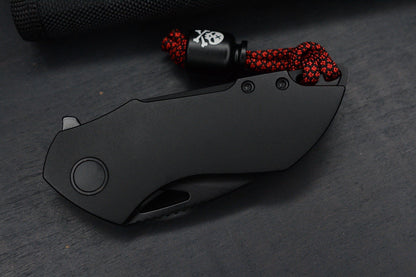 NEW Grissom Riverstone DLC Black M390 Sheepsfoot  / Ti Handle w/ Poison Bead