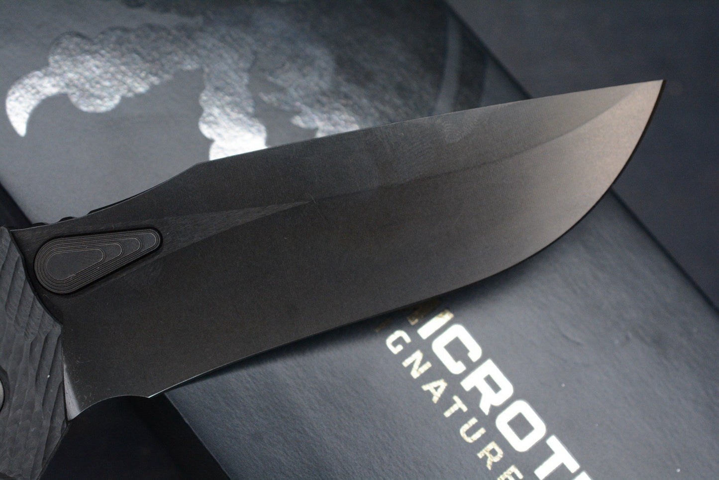 NEW Microtech Amphibian Ram Lok CF DLC Sig Series w/ Playge Bead & Wick Pack