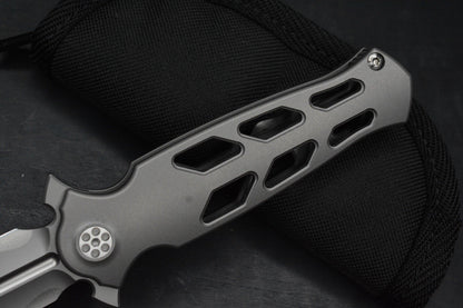 CUSTOM Nadeau Sharp By Design Arch Nemesis Aspirated w/ D/E M390 Etched Blade