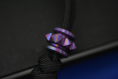 RARE Renaissance Creations Custom Spike Collar Full Ano Ti Bead Re Microtech