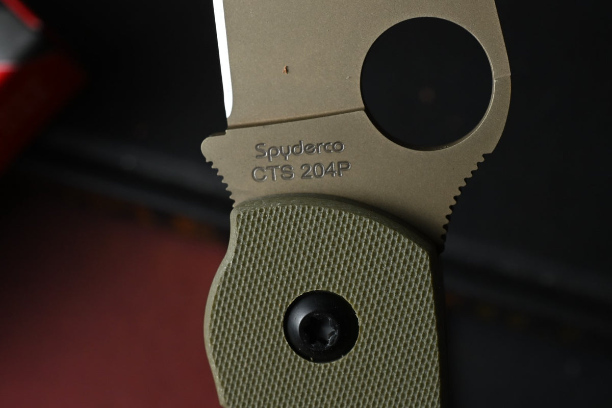 NEW Spyderco x REC EXC Paramilitary 2 - OD Green G10 / CTS 240P w/ TKW Bead