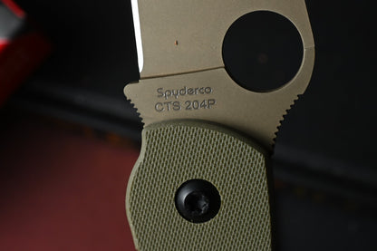 NEW Spyderco x REC EXC Paramilitary 2 - OD Green G10 / CTS 240P w/ TKW Bead