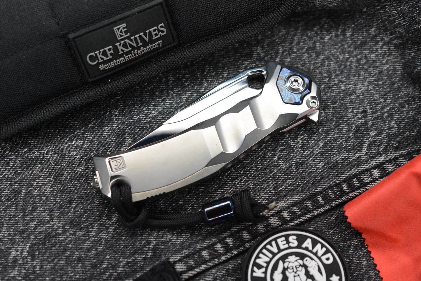 RARE Custom Knife Factory x Marfione Ratax - Polished M398 / Ti Integral SN#005