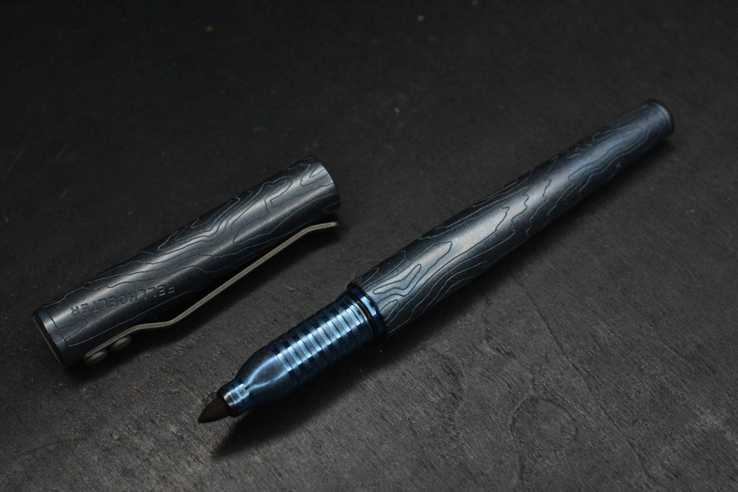 RARE Fellhoelter x Triple Aught Design M22 Pen/ Felt Tip Ti Ano Stone Design