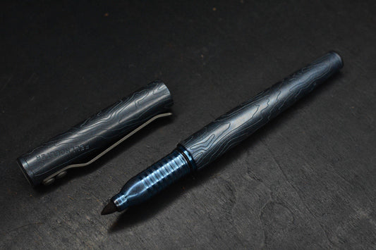 RARE Fellhoelter x Triple Aught Design M22 Pen/ Felt Tip Ti Ano Stone Design