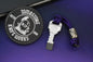 RARE TMT Designs Ti Pry Bar Key w/ Rocked Bead & TKW Patch Re NGMCo Microtech