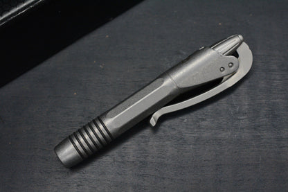 RARE Microtech Siphon II Stainless Tactical Pen Stonewashed Punisher SN055 2019