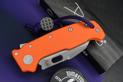 NEW Demko MGAD20 Compact Batwing - Orange G10 / Stonewash Magnacut SN 291