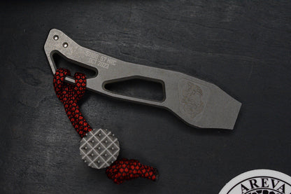 CUSTOM Arevalo Pry Bar - Brushed & Satin Finish Titanium w/TWK Curator Re Playge