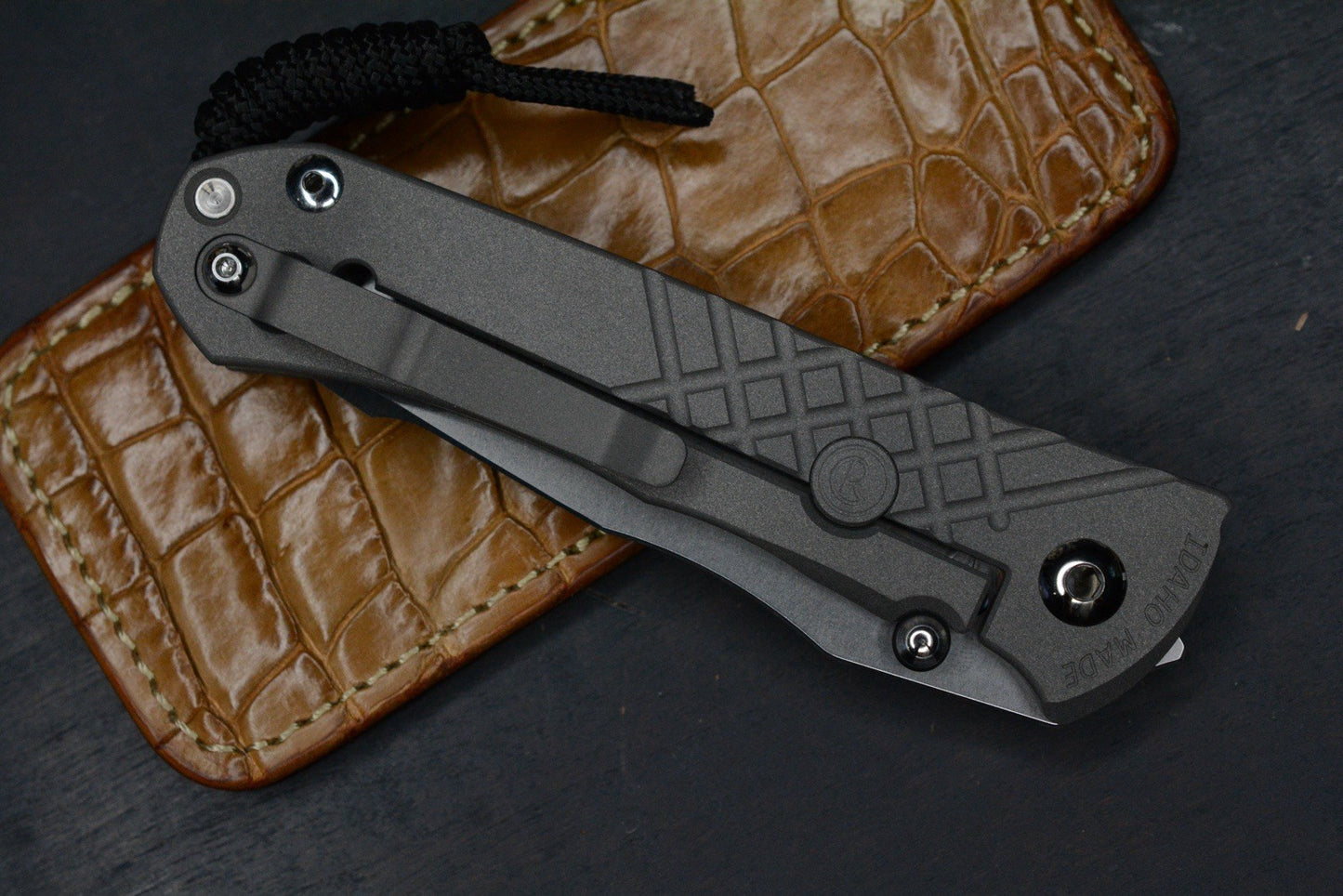 NEW Chris Reeve Umnumzaan Drop Point Magnacut Ti Hdle w/ Robertson Gator Sheath