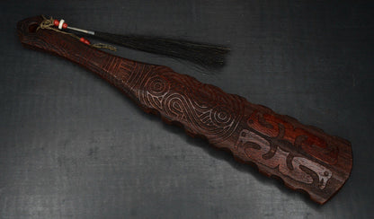 NEW Monkey Edge x RMJ Gold Point War Stick - Death Cult w/ Horse Hair Braid