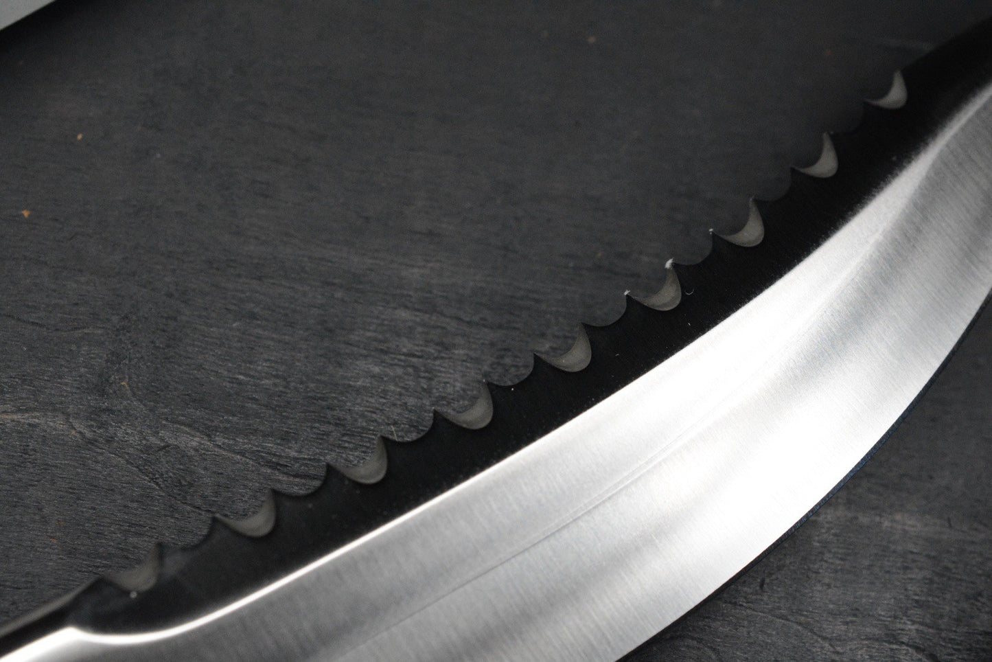 RARE+ Al Mar Knives Seki Japan Warrior Satin Blade /Rubber Hdle w/Leather Sheath