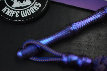 RARE Royal Creations Rock Spike -Ano Purple Ti w/ Custom Matching Bead & Patch