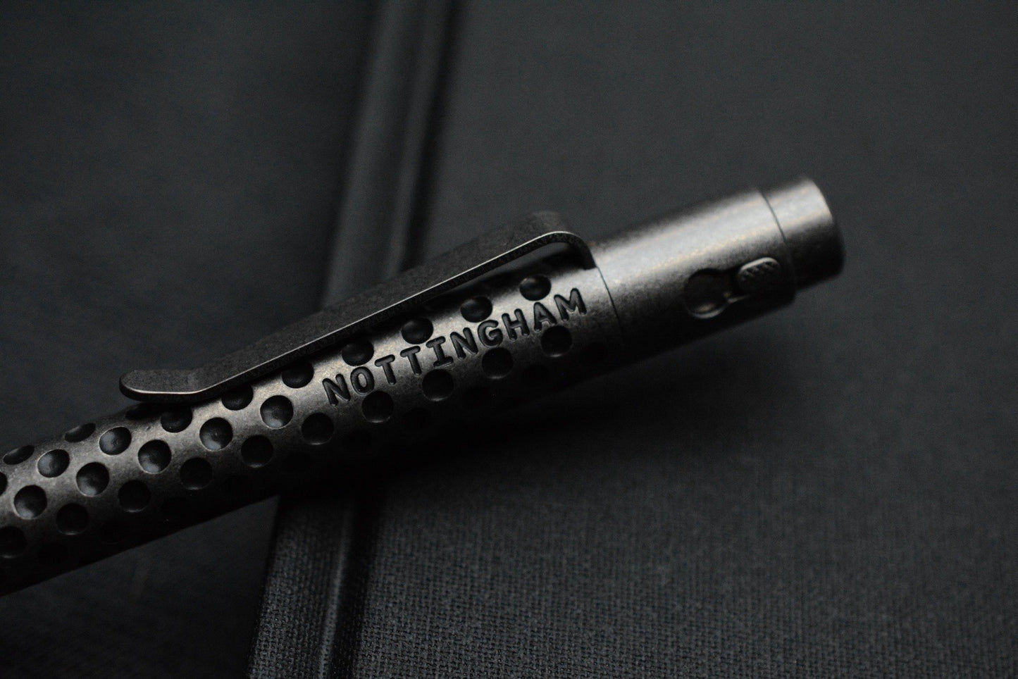 RARE Nottingham Tactical G2 Single Lock - Dottingham Tumbled Titanium Pen