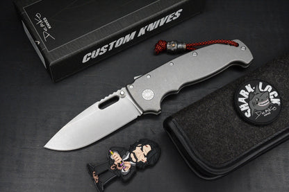 RARE Demko AD20 XL Smooth Ti USA MADE / Magnacut Slotted / X-Wide Shark Lock