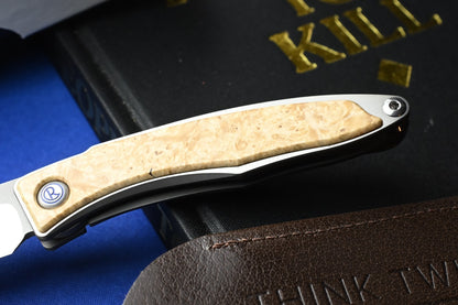 RARE Chris Reeve Knives Mnandi - Box Elder Wood / Magnacut w/ Sheath & COA