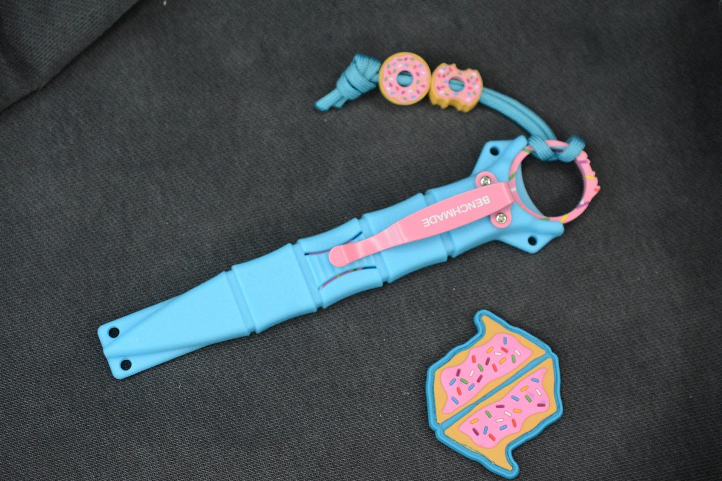 NEW Dessert Warrior SOCP Donut Dagger w/ 2X Donut Beads & Patch