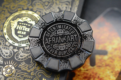 NEW HiTex x Andy Frankart Lights Out Hand Polished Titanium Inlays Poker Chip