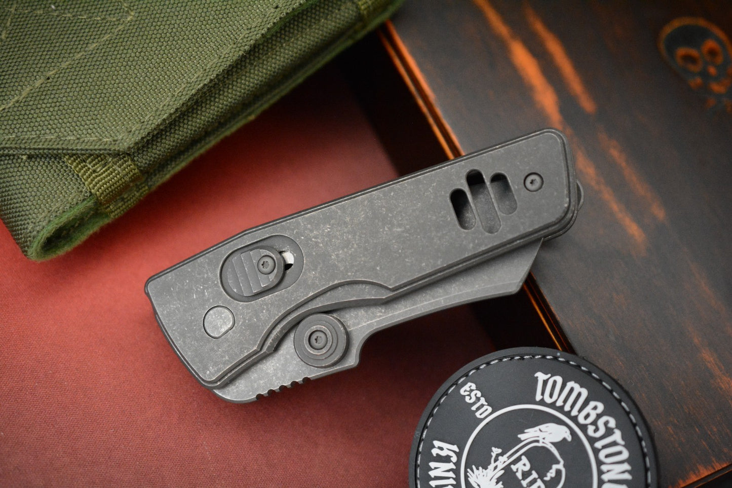 RARE MID-TECH Serge Pachenko x Gavin Hawk Guppy - Acid Wash Ti / MagnaCut