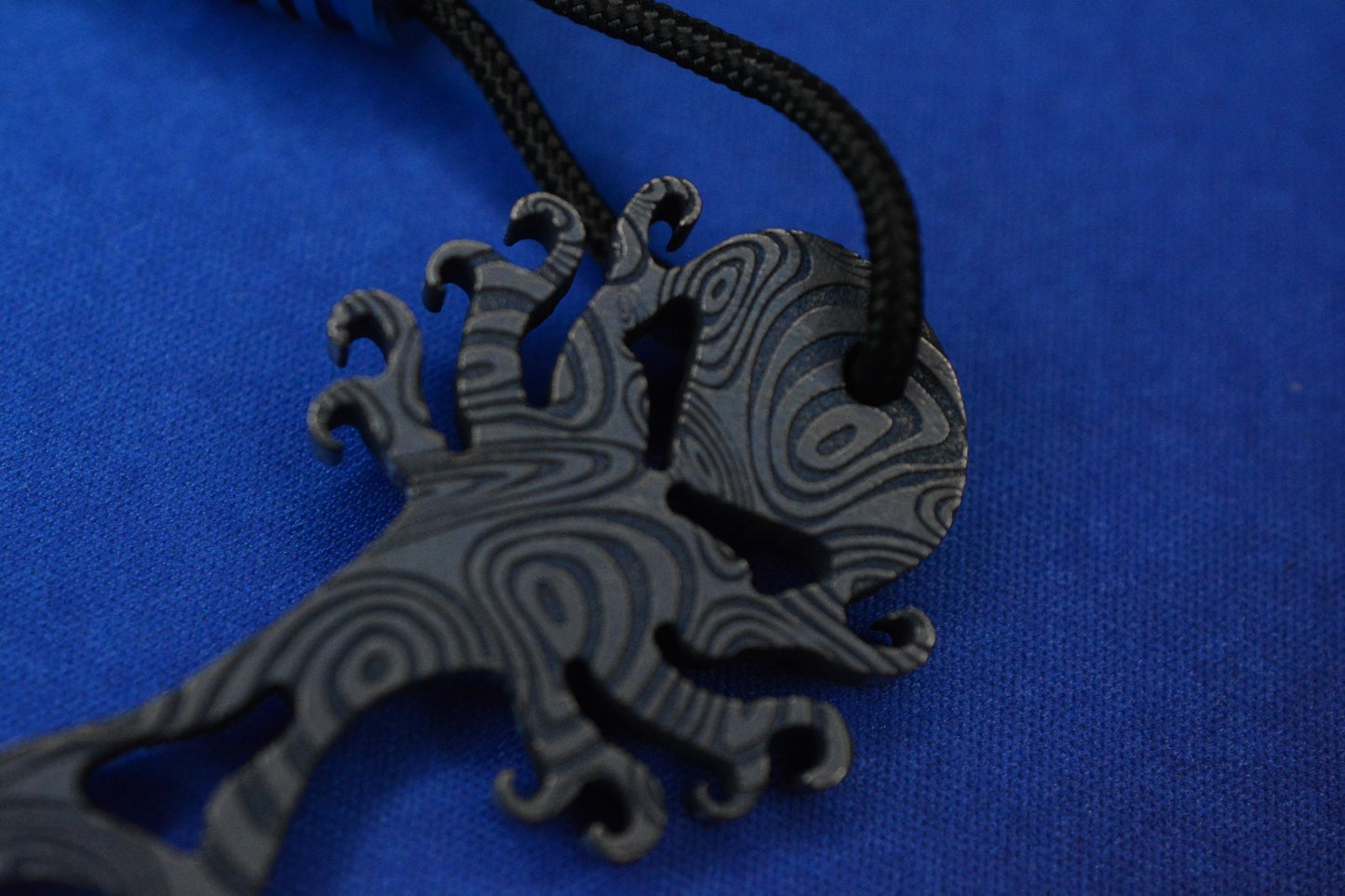 NEW Monkey Edge x Dmitry Streltsov Bottle Opener Octopus Ti Blue Damascus