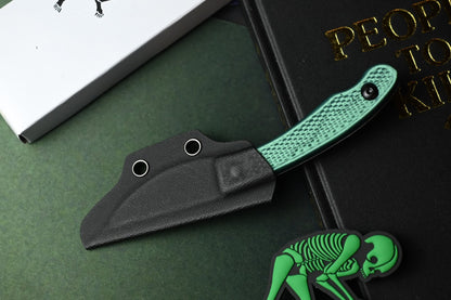 RARE Ed’s Manifesto & Sneakreaper Elvia Field Knife - Green / Acid Stonewash