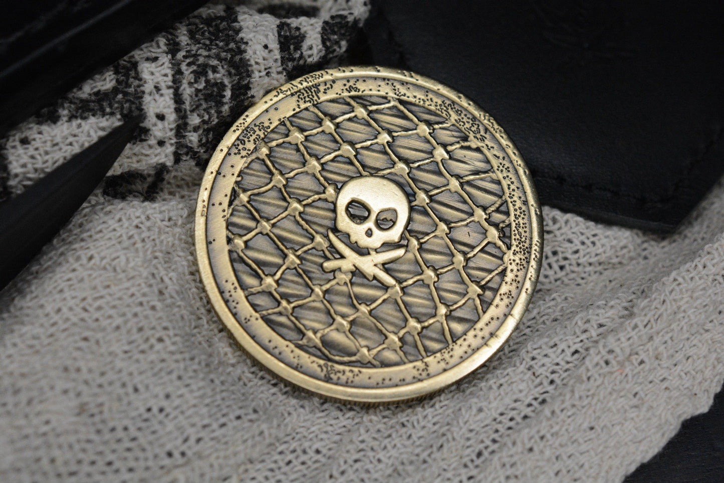 CUSTOM Pete’s Pirate Life PPK Harpoon Magnacut Fixie w/ Brass Challenge Coin