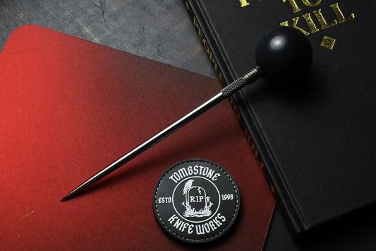 RARE++ Crawford Customs Steel Ball Death Spike - Black DLC 8oz