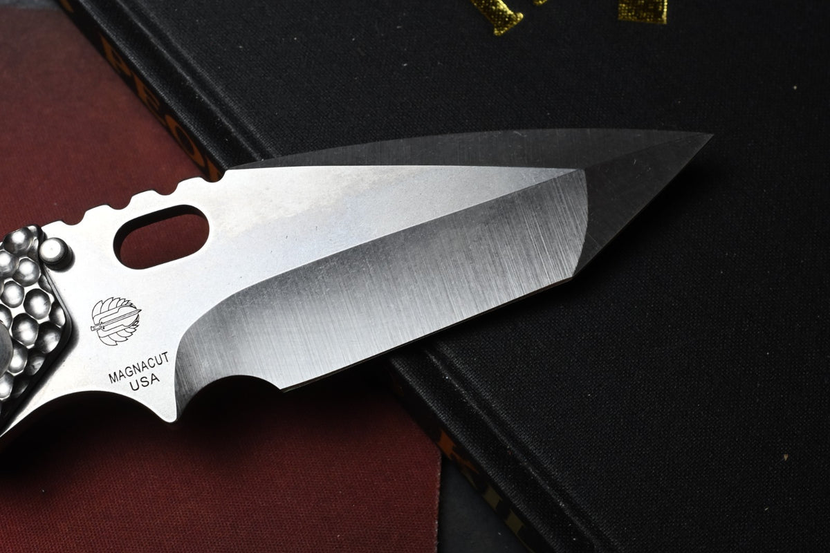 RARE Strider Knives DGG XL Magnacut Hand Ground Tanto / Full Titanium USA