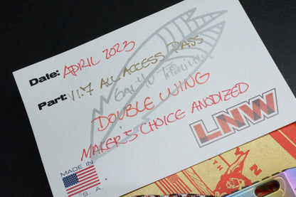 NEW Lynch Northwest V1.7 Double Wing Makers Choice Ano Pry w/ Custom Bead & COA