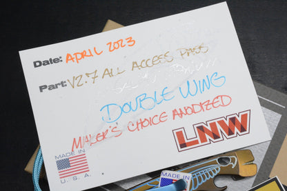 NEW Lynch Northwest V2.7 Double Wing Makers Choice Ano Pry w/ Custom Bead & COA