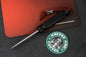 RARE Crawford DeathSpike Kubaton 3..5" Gloss Black Aluminum Re Microtech